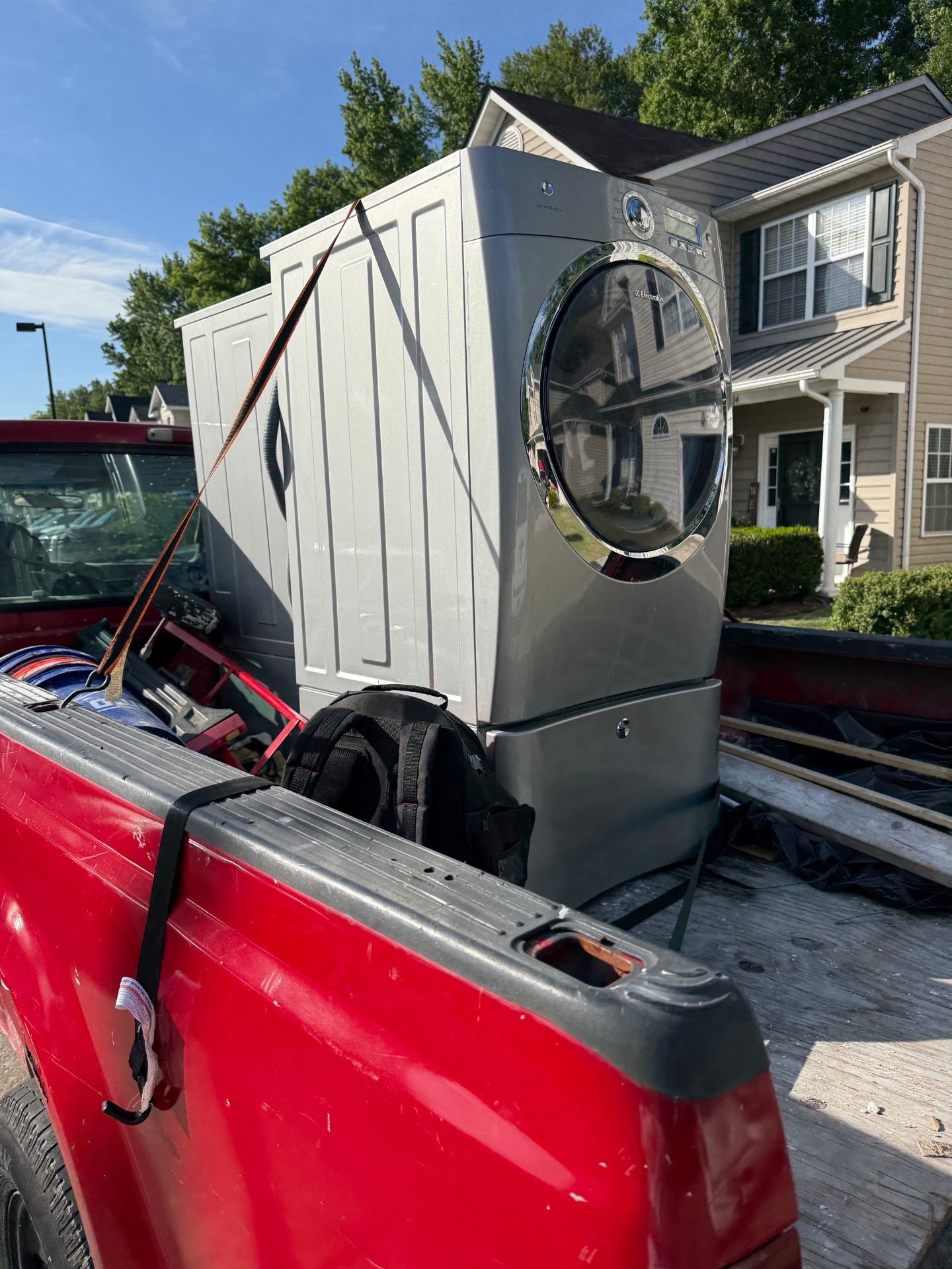 Washer and dryer appliance removal — after