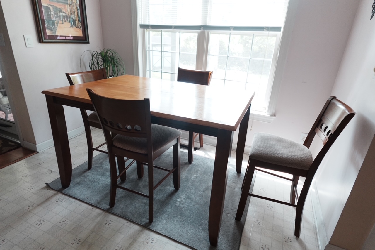 Dining room set removal — before