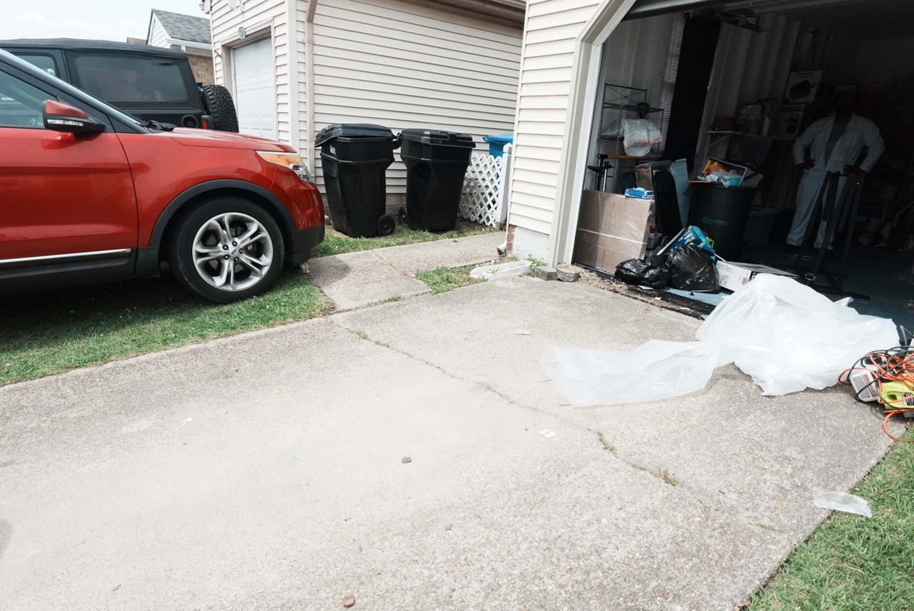 Driveway cleanout — after